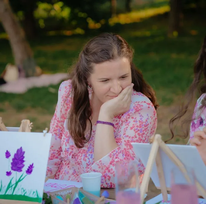Andreea Oana Petriciac la un atelier în aer liber